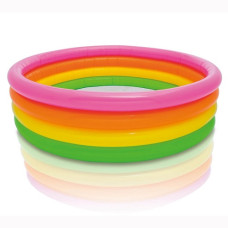 56441, Intex, Детский надувной бассейн 168х46см "Радуга" 780л, от 3 лет
