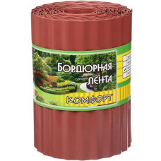 Бордюрная лента Комфорт 20 см коричневая (9 м)