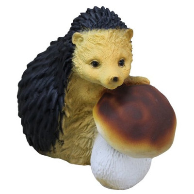 Фигурка садовая Ёжик с грибом