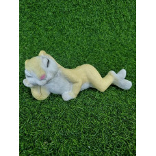 Заяц лежачий маленький Фигурка садовая 