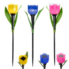 Садовый светильник на солнечной батарее тюльпан белый свет USL-C-651/PT305 TULIP SET 24