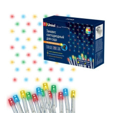 Садовый занавес на солнечной батарее разноцветный свет USL-S-132/PT1515 MULTICOLOR CURTAIN