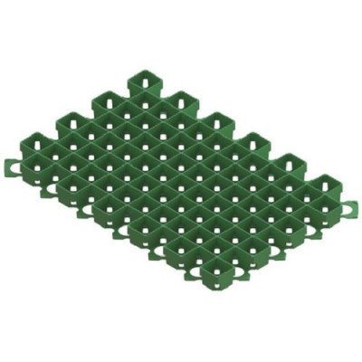 Решетка газонная пластиковая зеленая "квадрат"