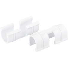 Зажим для крепления плёнки к каркасу парника, d-12 мм, 20 шт, белый// Palisad
