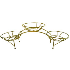 Подставка настольная металлическая для цветов ДУГА на 3 горшка