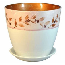 Горшок Бутон Лаура роспись 12 см (1 л)
