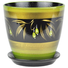 Горшок керамический Бутон Оливки роспись  