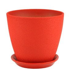 Горшок керамический Бутон Винил красный  