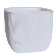 Горшок с дренажной системой Фабио VipSet  белый (1,95 л, 4,7 л)