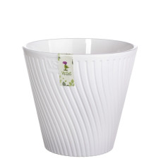 Горшок с дренажной системой Луи VipSet  белый (1,2л, 2,7 л)