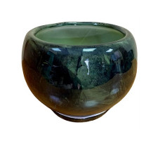 Горшок керамический Шар зеленый (№1, №2, №3)