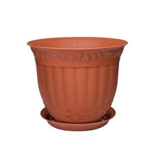 Кашпо с поддоном Флора  терра (объем 9 , 14.25 и 30 л)