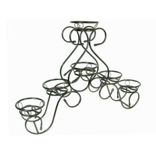 Подставка для цветов "Корона" на 6 горшков бронза, антик