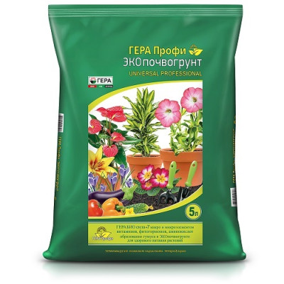 ЭКОпочвогрунт ГЕРА ПРОФИ Универсал профессионал 5л ЭКОпочвогрунт ГЕРА ПРОФИ Универсал профессионал 5л