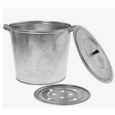 Бак для воды оцинкованный 32 л с крышкой, гнетом