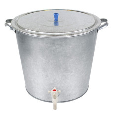 Бак для воды оцинкованный 32 л с крышкой и краном