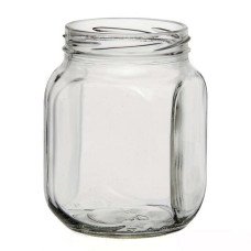 Банка стеклянная куб 0,65л