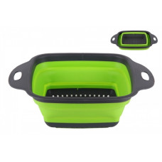 Дуршлаг силиконовый складной прямоугольный 24*18см 4937