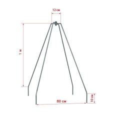 Каркас для укрытия на зиму 100 см
