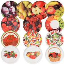 Крышки металлические винтовые «Для варенья и компотов». Набор 10 шт. Диаметр 82 мм ММ9-271