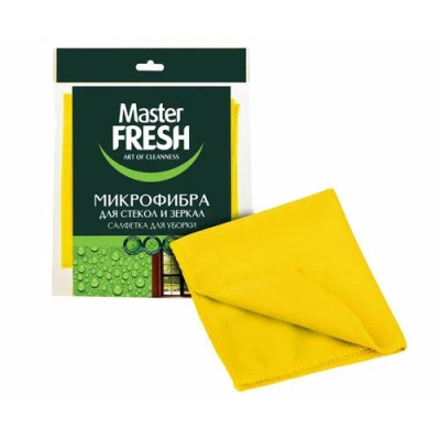 МИКРОФИБРА Мастер Фреш для стекол и зеркал 30*30 см