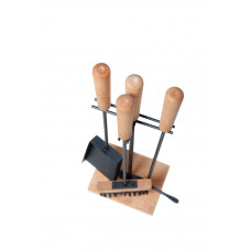 Набор для камина (стойка, кочерга, совок, щетка)  КН-004