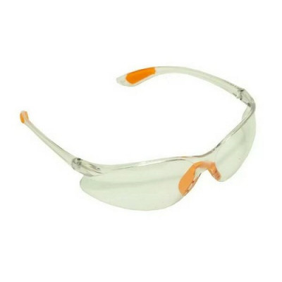 Очки защитные Эксперт пластиковые с оранжевыми вставками