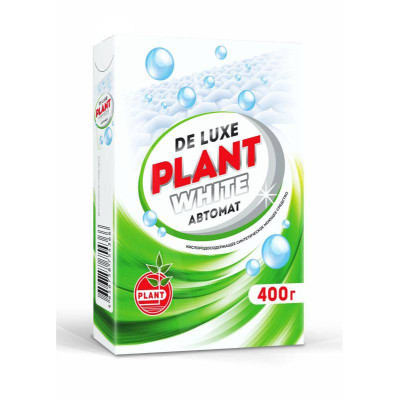 Стиральный порошок DE LUXE WHITE - Автомат (PLANT) 400 г