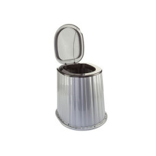 Ведро-туалет дачный ДДП.09045 черное серебро