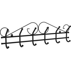 Вешалка настенная "Ажур" 6 рожков черная