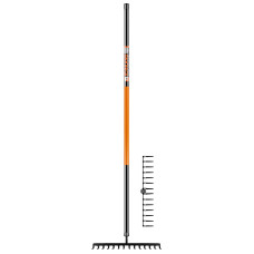 Грабли цельнометаллические 14 зубьев 2042 Finland