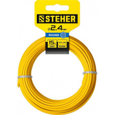 Леска для триммера КРУГ 2.4 мм 15 м STEHER