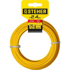 Леска для триммера ЗВЕЗДА 2.4 мм 15 м STEHER	