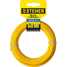 Леска для триммера КРУГ 3.0 мм 15 м STEHER	
