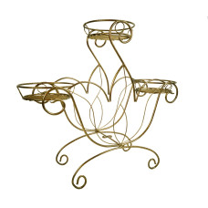 Подставка металлическая для цветов КОРОНА на 3 горшка