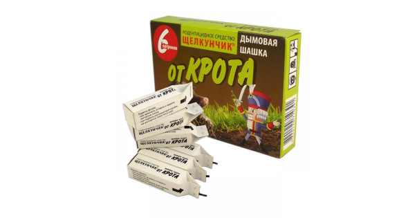 Дымовая шашка Щелкунчик от кротов (6 шт) купить в гипермаркете Чистый Мир.