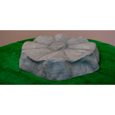 Искусственная крышка Каменный цветок на люк  