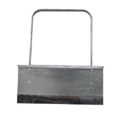 Движок для снега (алюминиевый) 1.8мм с П образной ручкой 40*75см с накладкой 12см