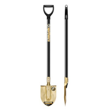 Лопата штыковая с рёбрами жесткости КЛОНДАЙК "золотая" 2218-ч ЦИ