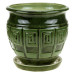 Комплект горшков керамических Меандр (зеленый)