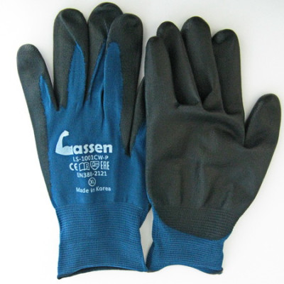 Рабочие перчатки с покрытием ладони из полиуретана