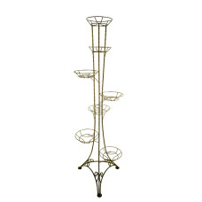 Подставка напольная металлическая для цветов КЛАССИЧЕСКАЯ на 7 горшков (витая)