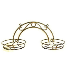 Подставка настенная металлическая РАДУГА на 2 горшка