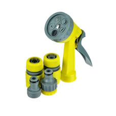 Набор для полива 5пр.1/2"(пистолет 5реж.+2коннект.+2адапт.) Гц.160-001