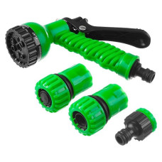 НП-34 Набор поливочный: Пистолет с 7 режимамии комплект соед. арматуры3/4 пласт 427369