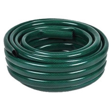 Шланг поливочный ПВХ, трёхслойный армированный 3/4, 15м (зеленый) Вихрь