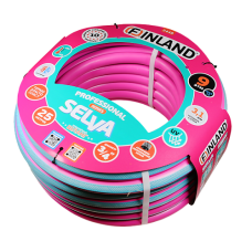 2448 FINLAND SELVA Шланг поливочный ТЭП 3/4", 25 м, 3-слойный, фуксия