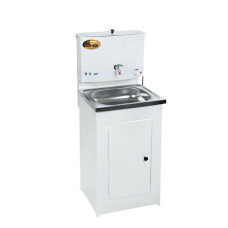 Умывальник дачный КОМФОРТ, с подогревом, пластиковая мойка, цвет бежевый