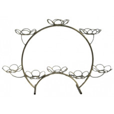 Подставка на подоконник металлическая РОМАШКА на 8 горшков