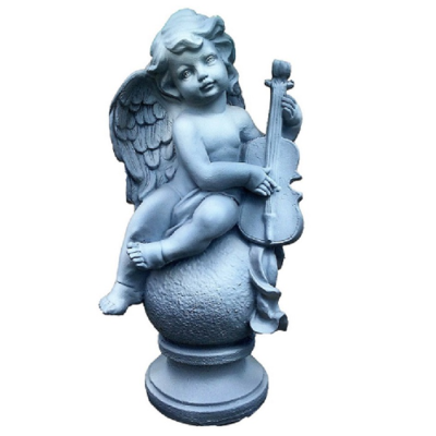 Садовая фигурка Ангел большой со скрипкой